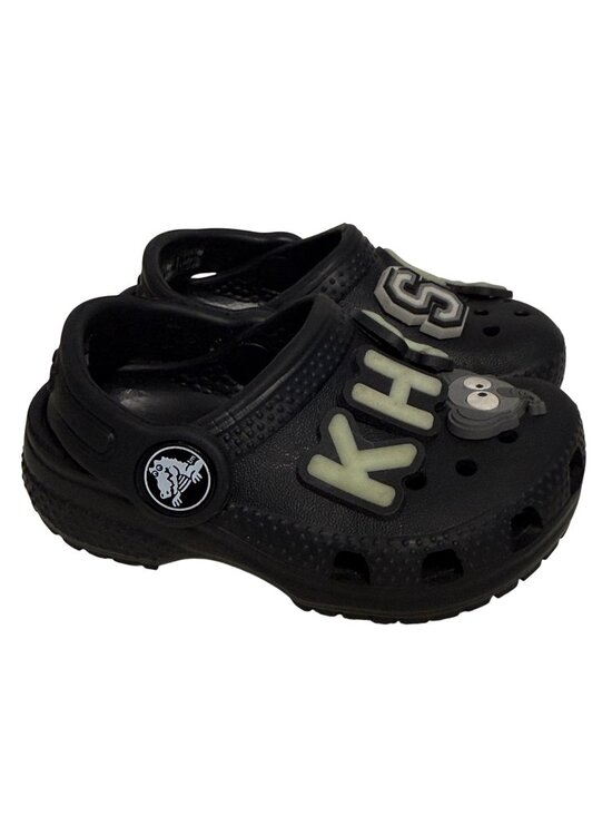 CROCS Other - Crocs Toddler Classic Black with Charms Size C4